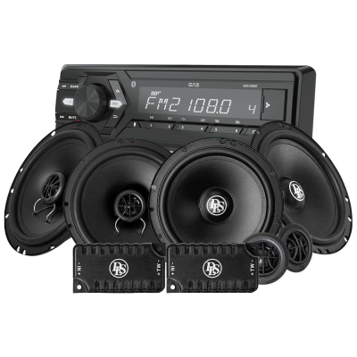GAS MAD M100-BT med DLS for- og baghøjttalere, bilstereopakke