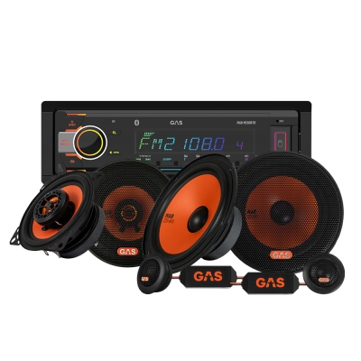 GAS MAD M120-BTD med MAD K1 og X1-højttalere, bilstereopakke