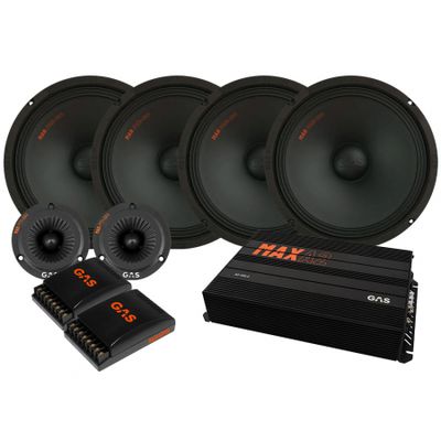 4-pak GAS MAD PM2-104 SPL-pakke med forstærker, medium