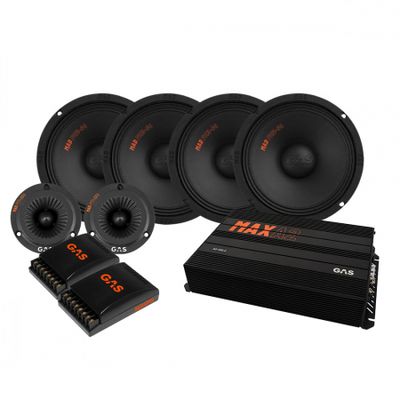 4-pak GAS MAD PM2-64 SPL-pakke med forstærker, medium