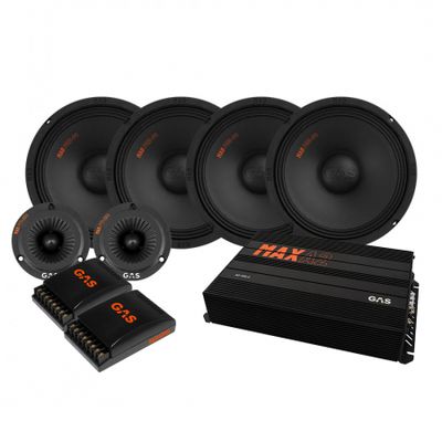 4-pak GAS MAD PM2-84 SPL-pakke med forstærker, medium