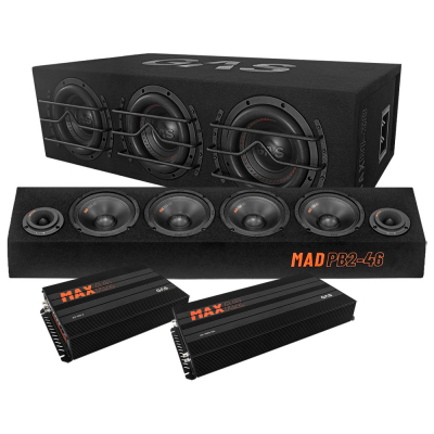 GAS MAX B1-38 og MAD PB2-46, raggarpakke med forstærker