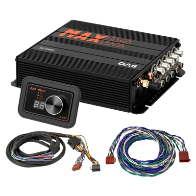 GAS MAX D2-610BT, 10-kanals lydprocessor/DSP til biler med ISO/universel