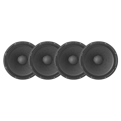 4-pack GAS MAX PM2-84, 8 tommers mellemtone/midbas