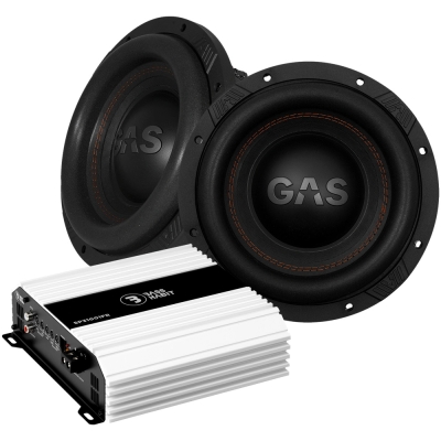 2-pak GAS MAX S1-10D1 med Bass Habit SP31001FR, 2x10 baspakke