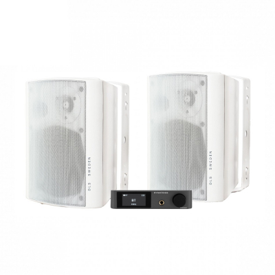 Dynavoice CA802BT & DLS MB5i udendørs højttalere, hvid