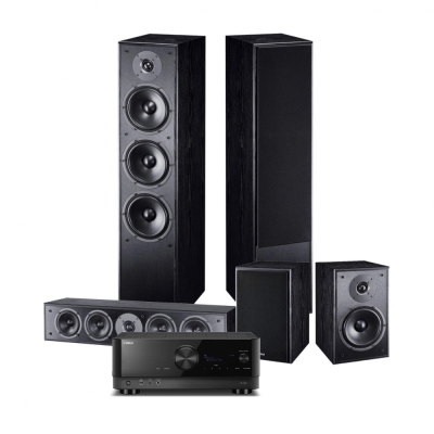 Magnat Monitor S70 5.0 hjemmebiopakke med Yamaha RX-V6A