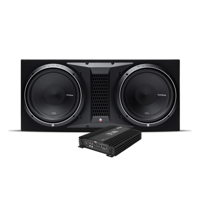 Rockford Fosgate P2-2X12 & Bass Habit Play Power 1000.1 (gen. 2), baspakke