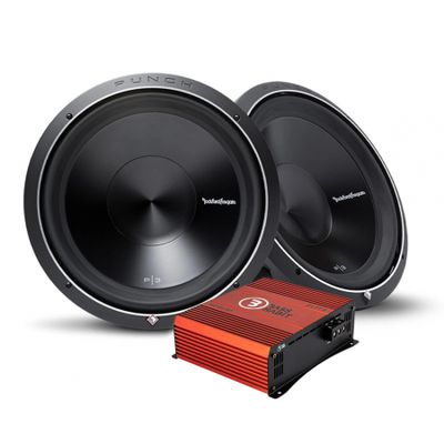 2-pak Rockford Fosgate Punch P3D412 & Bass Habit SPL ELITE 2100.1DF, baspakke