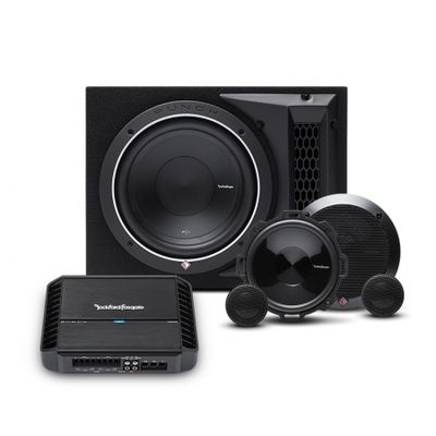 Rockford Fosgate P400X4 med 1x12 baslåda + Punch-kit