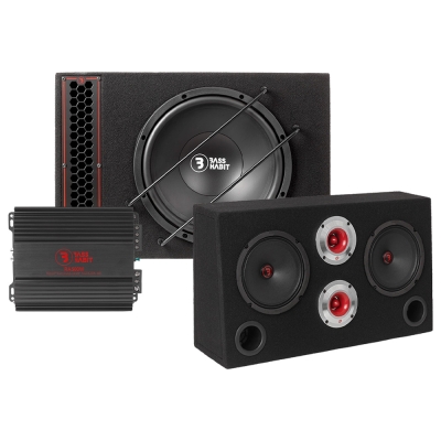 Bass Habit PL112A med SRE62 og forstærker, raggarpakke