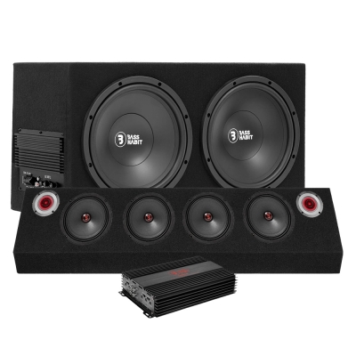 Bass Habit PL212A med Rebel-raggarplanke og forstærker