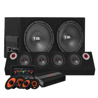 GAS MAX MV240-BT helhedspakke med basboks og raggarplanke