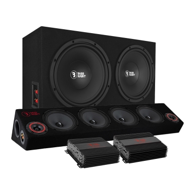 Bass Habit PL212 med SPL64 og forstærker, raggarpakke