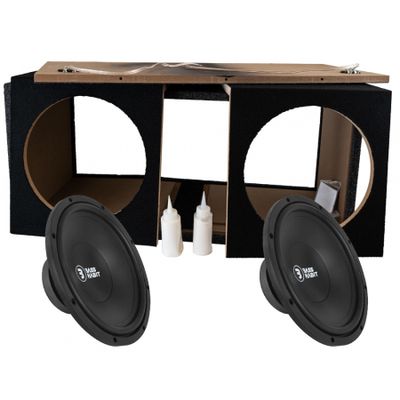 2-pak Bass Habit PL300 2x12 tommer kasse, i byggesæt