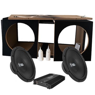 2-pak Bass Habit PL300 i kasse med PP 600.1 (gen. 2), bassæt i byggesæt