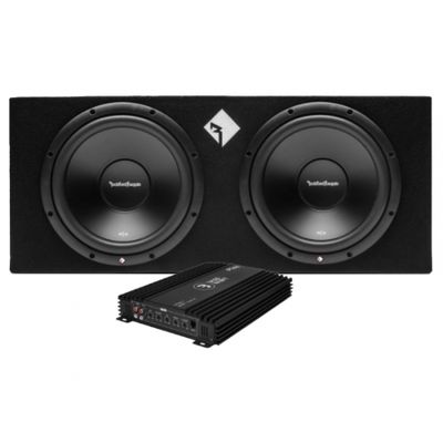 Rockford Fosgate R2-2X12 & Play Power 600.1, baspakke