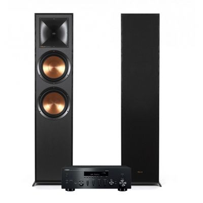 Yamaha R-N602 & Klipsch R-820F svart, stereopaket