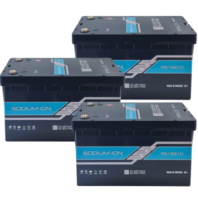 Batteripakke, 3-pak CustomElectro RS 12-210 Sodium-Ion