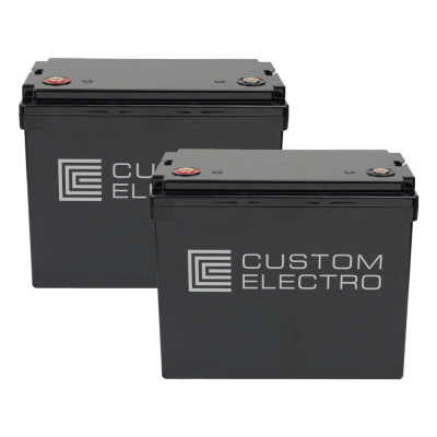 2-pak CustomElectro RSS 12-40, kraftfuld 40Ah Sodium-Ion batteri
