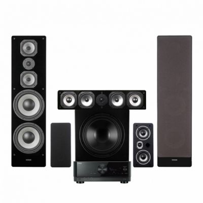 Yamaha RX-V6A & Dynavoice Challenger M-105 5.1 hjemmebiografpakke, sort