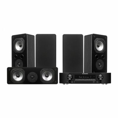Marantz NR1510 & Dynavoice Challenger S-5 5.0 hemmabiopaket, svart