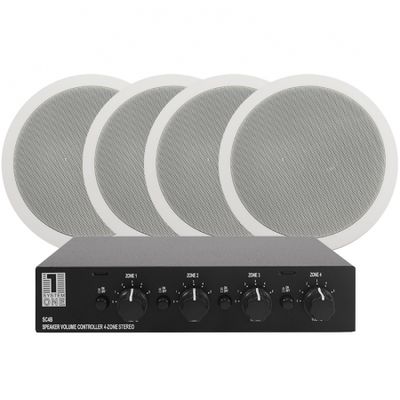 2 par System One IC820 högtalare & högtalarväxel SC4B