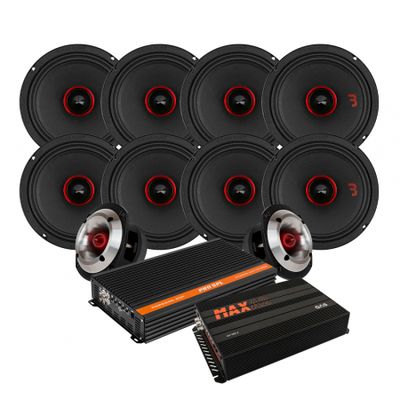 8-pack Bass Habit SE2200M med SE245T SPL-paket med steg, large