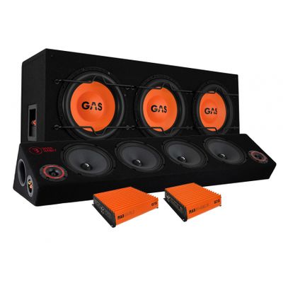 GAS MAD B1-310 basspakke & Play SPL84 raggarplanke med forstærker