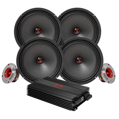 Bass Habit Rebel SR200M med SR25T & RA800W, SPL-pakke medium