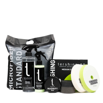 Tershine Lakbeskyttelsespakke, Polering & voks