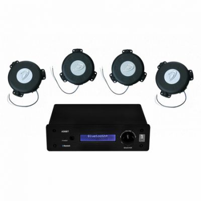 System One A50BT & 4 st Dayton Audio TT25-8, basshaker-paket