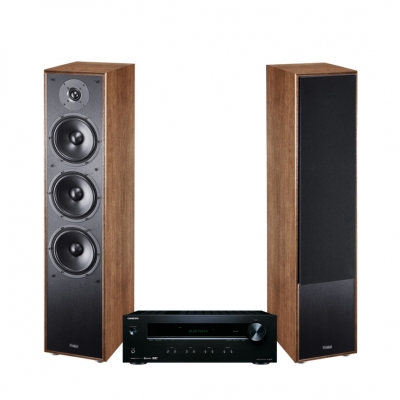 Onkyo TX-8220 & Magnat Monitor S70 Valnød Stereopakke Gulvhøjttalere