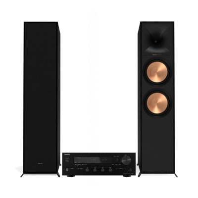 Onkyo TX-8470 & Klipsch R-800F Stereo pakke Gulvhøjttalere