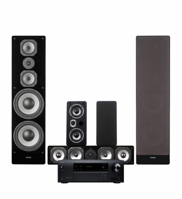 Onkyo TX-NR5100 & Dynavoice Challenger M-105 5.0 hjemmebiografpakke, sort