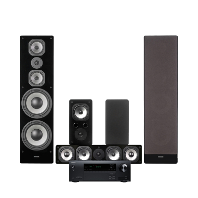 Onkyo TX-NR5100 & Dynavoice Challenger M-105 5.0 hjemmebiografpakke, sort