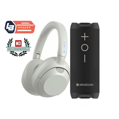 Sony ULT Wear WH-ULT900N i hvid med Arcsound EDGE