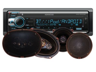 KENWOOD KDC-X5100BT & GAS ALPHA-HÖGTALARE