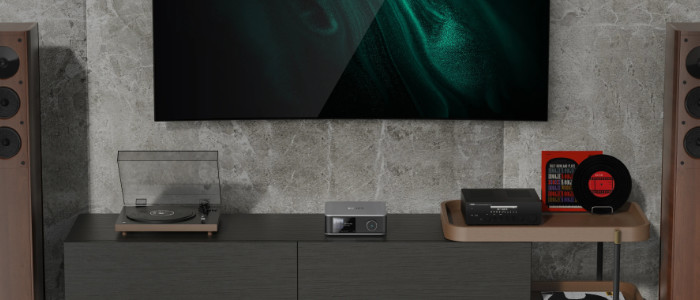 Billede på stereoforstærker