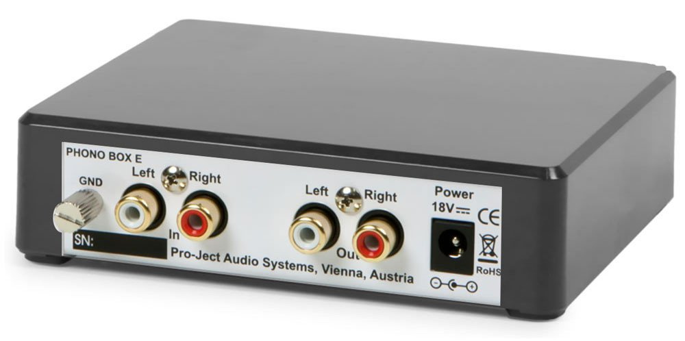 Pro-Ject Phono Box E, RIAA-steg svart