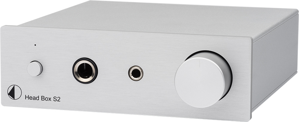 Pro-Ject Head Box S2, sølvfarvet hovedtelefonforstærker