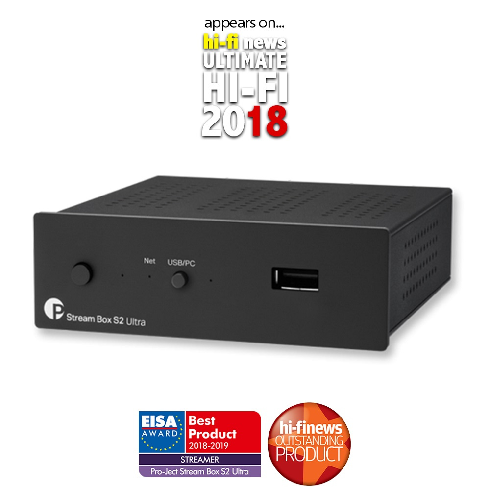 Pro-Ject Stream Box S2 Ultra nätverks-ljudbrygga, svart