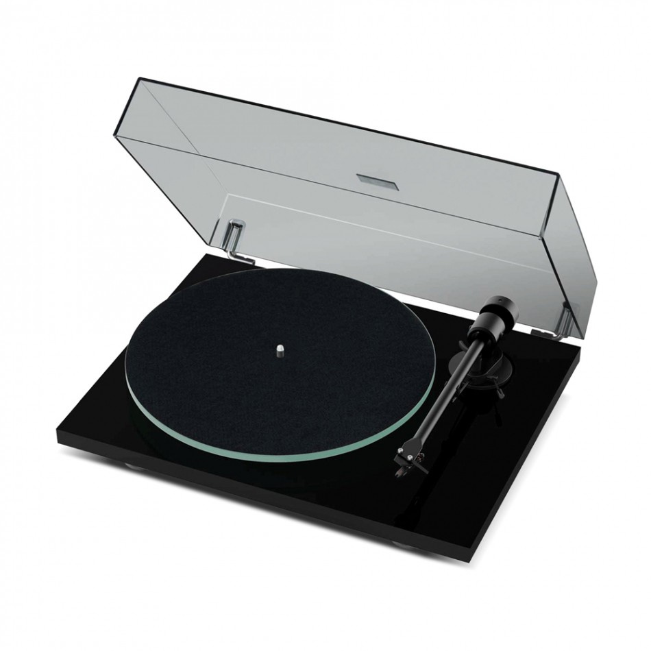 Pro-Ject T1 EVO pladespiller med OM10-pickup, pianolak sort