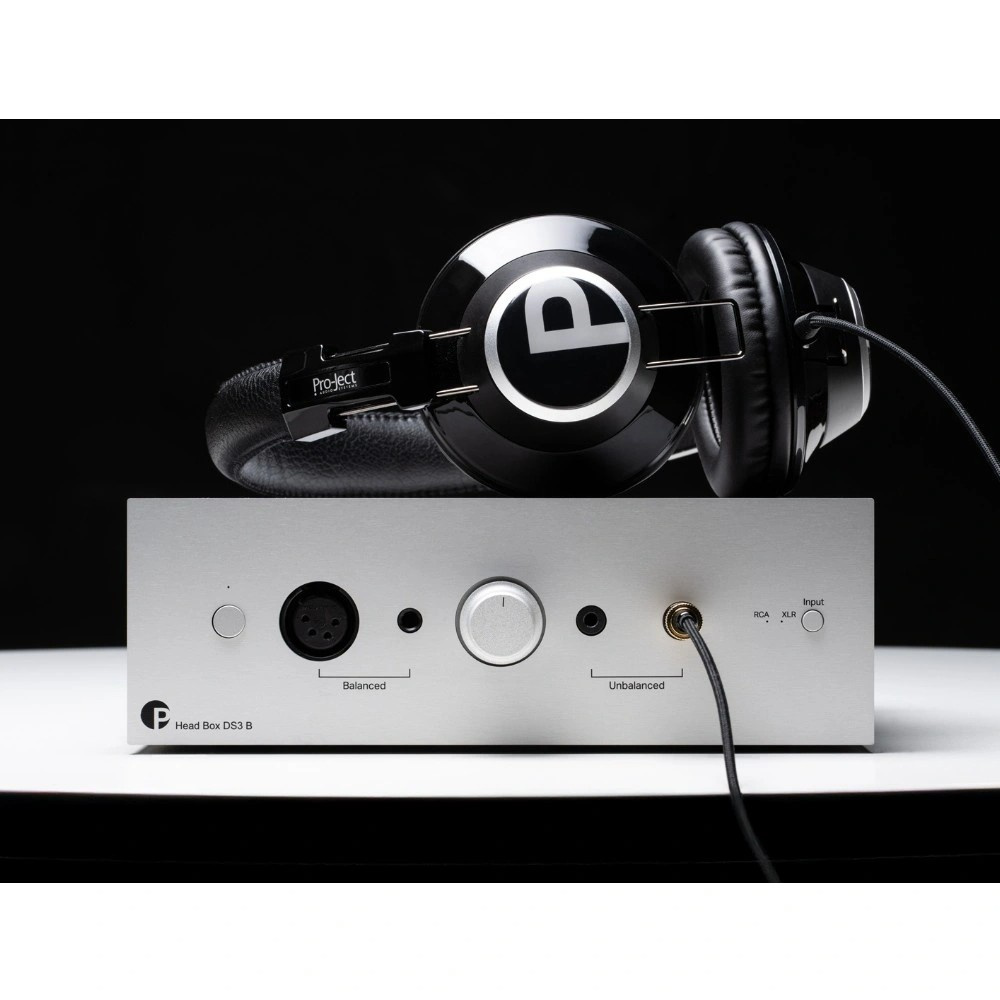 Pro-Ject Head Box DS3 B, balanceret hovedtelefonforstærker, sølv