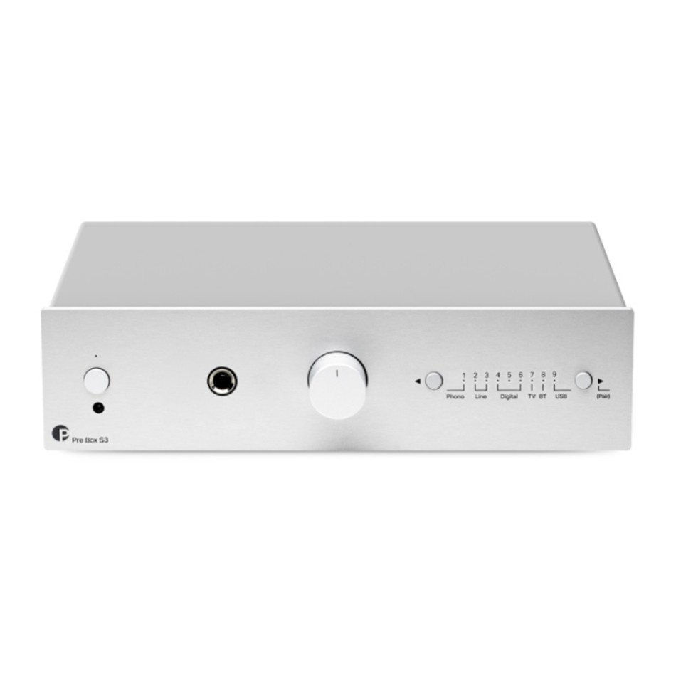 Pro-Ject Pre Box S3, kompakt forforstærker, sølv