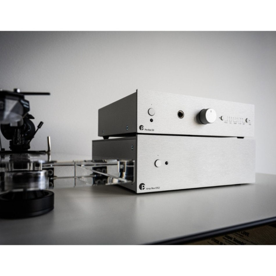 Pro-Ject Pre Box S3, kompakt forforstærker, sølv