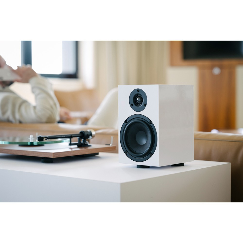 Pro-Ject Speaker Box 5 E, reolhøjttalere, par, hvid
