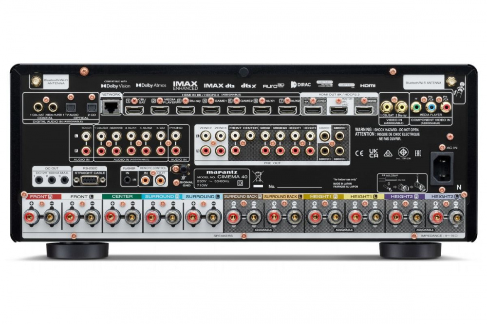 Marantz Cinema 40 9.4-kanalig hemmabioförstärkare, svart