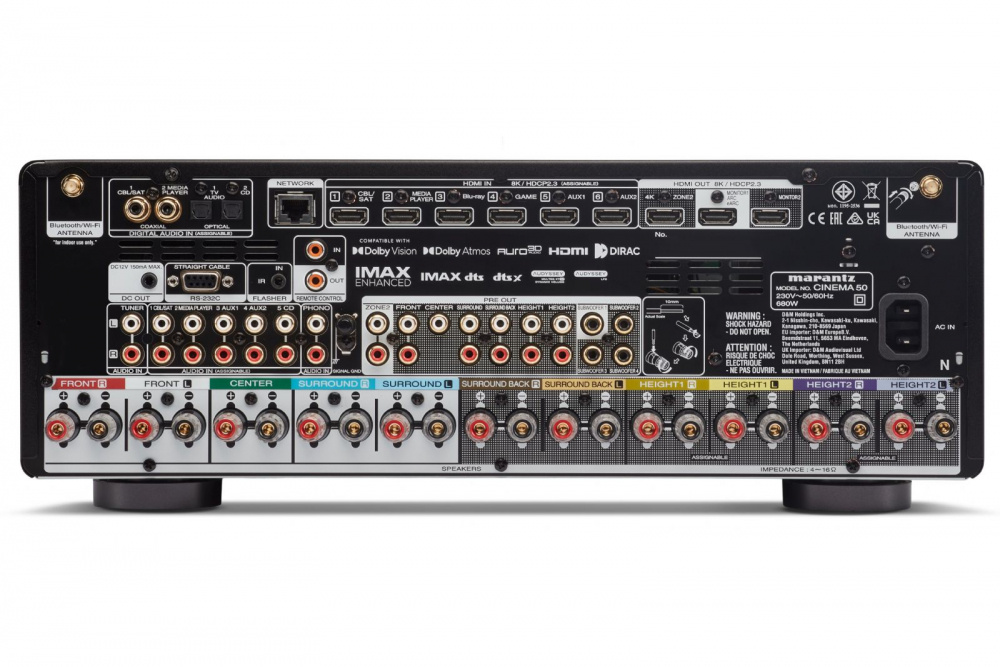 Marantz Cinema 50 9.4-kanalig hemmabioförstärkare, silver