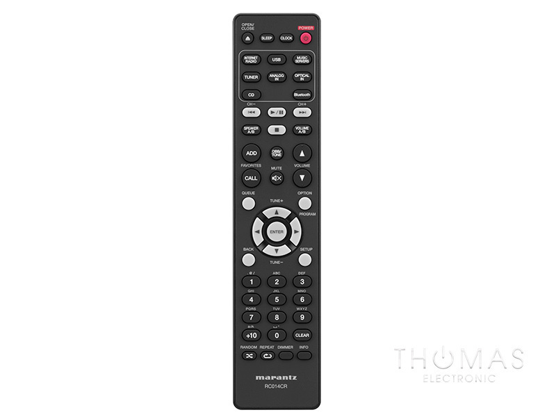 Marantz MCR-612 nätverksreceiver med CD & radio, svart